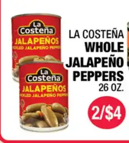 Carnicerias Jimenez LA COSTEÑA WHOLE JALAPEÑO PEPPERS offer