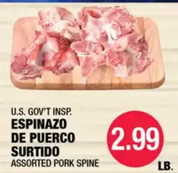 Carnicerias Jimenez U.S. GOV'T INSP. ESPINAZO DE PUERCO SURTIDO offer