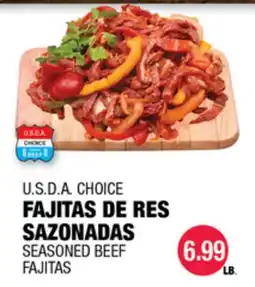Carnicerias Jimenez U.S.D.A CHOICE FAJITAS DE RES SAZONADAS offer