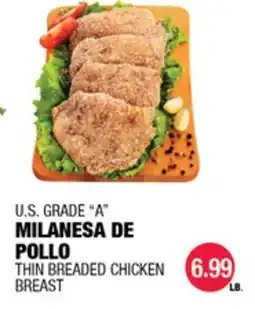 Carnicerias Jimenez U.S. GRADE A MILANESA DE POLLO offer