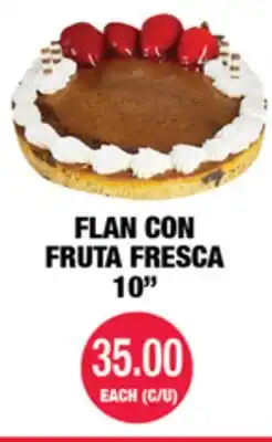 Carnicerias Jimenez FLAN CON FRUTA FRESCA offer