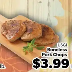 Living Fresh Market USGI Boneless Pork Chops offer