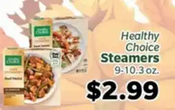 Living Fresh Market Healthy Choice Steamers offer