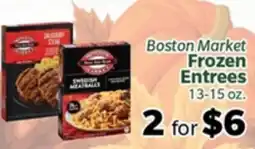 Living Fresh Market Boston Market Frozen Entrees offer