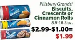Living Fresh Market Pillsbury Grands! Biscuits, Crescents or Cinnamon Rolls offer