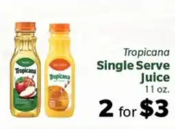 Living Fresh Market Tropicana Single Serve Juice offer