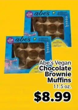 Living Fresh Market Abe's Vegan Chocolate Brownie Muffins offer