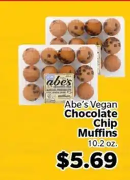 Living Fresh Market Abe's Vegan Chocolate Chip Muffins offer