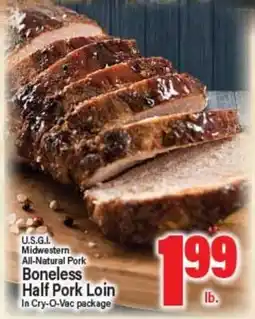 Angelo Caputo's Fresh Market U.S.G.I. Midwestern All-Natural Pork Boneless Half Pork Loin offer