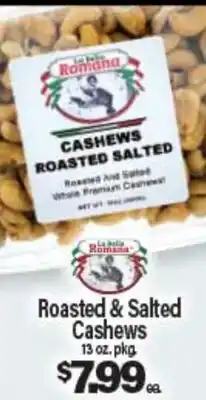 Angelo Caputo's Fresh Market Roasted & Salted Cashews offer