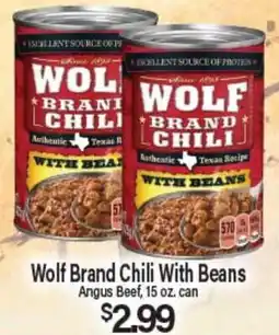 Angelo Caputo's Fresh Market Wolf Brand Chili With Beans offer