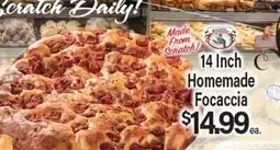 Angelo Caputo's Fresh Market 14 Inch Homemade Focaccia offer