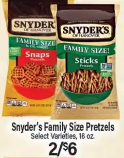 Angelo Caputo's Fresh Market Snyder's Family Size Pretzels offer