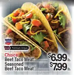 Angelo Caputo's Fresh Market Choice Beef Taco Meat Seasoned Beef Taco Meat offer
