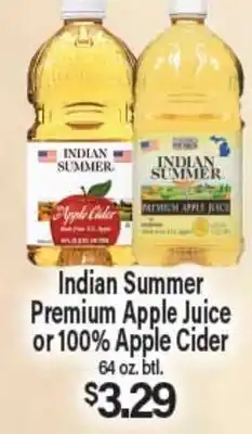 Angelo Caputo's Fresh Market Indian Summer Premium Apple Juice or 100% Apple Cider offer