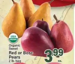 Angelo Caputo's Fresh Market Organic Sweet Red or Bosc Pears offer