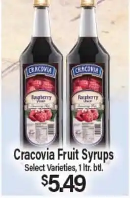 Angelo Caputo's Fresh Market Cracovia Fruit Syrups offer