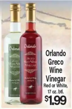 Angelo Caputo's Fresh Market Orlando Greco Wine Vinegar offer