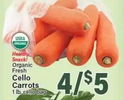 Angelo Caputo's Fresh Market Organic Fresh Cello Carrots offer