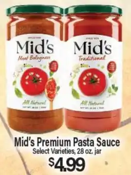 Angelo Caputo's Fresh Market Mid's Premium Pasta Sauce offer