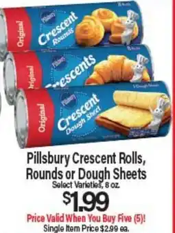 Angelo Caputo's Fresh Market Pillsbury Crescent Rolls, Rounds or Dough Sheets offer