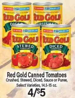 Angelo Caputo's Fresh Market Red Gold Canned Tomatoes offer