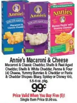 Angelo Caputo's Fresh Market Annie's Macaroni & Cheese offer