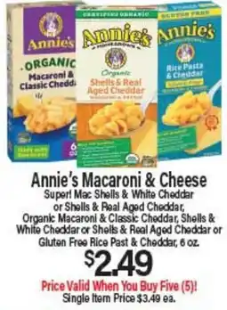 Angelo Caputo's Fresh Market Annie's Macaroni & Cheese offer