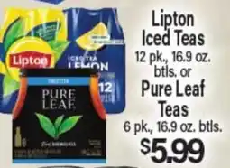 Angelo Caputo's Fresh Market Lipton Iced Teas or Pure Leaf Teas offer