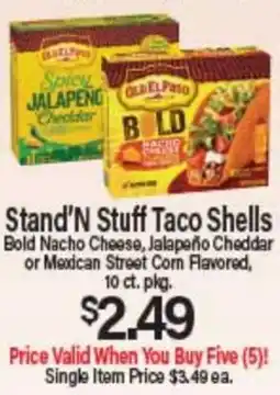 Angelo Caputo's Fresh Market Stand'N Stuff Taco Shells offer