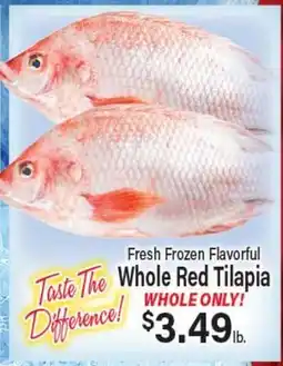 Angelo Caputo's Fresh Market Fresh Frozen Flavorful Whole Red Tilapia offer