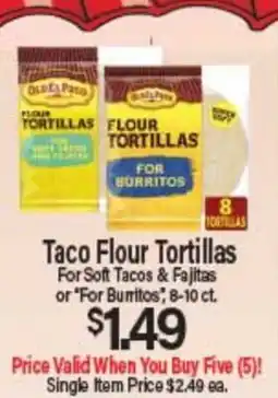 Angelo Caputo's Fresh Market Taco Flour Tortillas offer