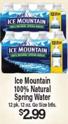 Angelo Caputo's Fresh Market Ice Mountain 100% Natural Spring Water offer