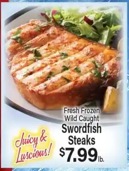 Angelo Caputo's Fresh Market Fresh Frozen Wild Caught Swordfish Steaks offer