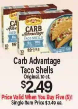 Angelo Caputo's Fresh Market Carb Advantage Taco Shells offer