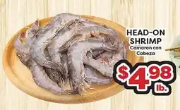 Torres Supermercado HEAD-ON SHRIMP offer
