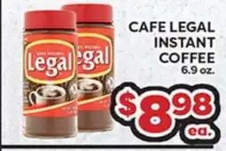 Torres Supermercado CAFE LEGAL INSTANT COFFEE offer