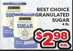 Torres Supermercado BEST CHOICE GRANULATED SUGAR offer