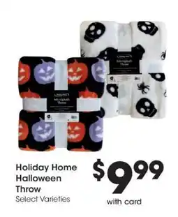 Kroger Holiday Home Halloween Throw offer