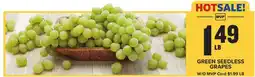 Food Lion Green Seedless Grapes offer