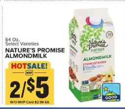 Food Lion Nature's Promise Almondmilk offer