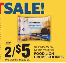 Food Lion FOOD LION CREME COOKIES offer
