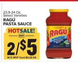 Food Lion Ragú Pasta Sauce offer