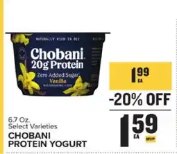 Food Lion Chobani Protein Yogurt offer