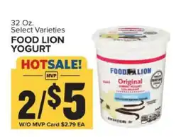 Food Lion FOOD LION YOGURT offer