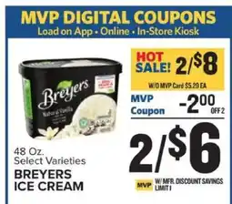 Food Lion Breyers Ice Cream offer