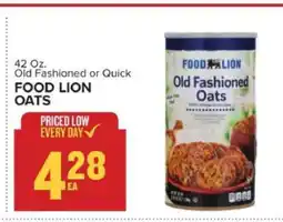 Food Lion FOOD LION OATS offer