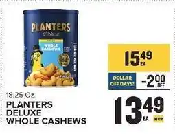Food Lion PLANTERS DELUXE WHOLE CASHEWS offer