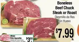 Big Saver Foods Boneless Beef Chuck Steak or Roast offer