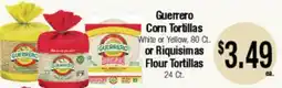 Big Saver Foods Guerrero Corn Tortillas White or Yellow, 80 Ct. or Riquísimas Flour Tortillas offer